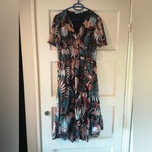 Tropical Print Women's Dress